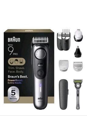 Braun All‑in‑One Series 9 PRO AIO9570 13‑in‑1 Men’s Grooming Trimmer Waterproof
